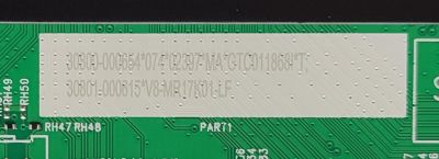 MAIN PARA TV TCL 4K·UHD·HDR ((ROKU TV)) / NUMERO DE PARTE 30800-000654 / 40-MR17T15-MAB2HG / 11602-500506 / MR17T5 / 30801-000615 / V8-MR17K01-LF / PANEL LVU580NDEL HS9W02 V1 / DISPLAY CV580U3-L02 REV:01 / MODELOS 58S455 / 58S453 - Imagen 3